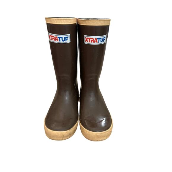 XTRATUF Legacy Little Kids Series 8” Neoprene Kids' Boots, Copper & Tan Size 1 - Picture 1 of 7